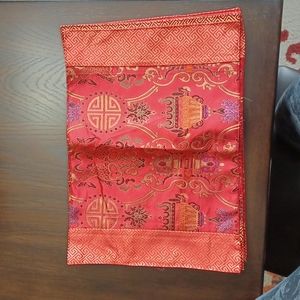 Place Mats, Chop Sticks with Napkins and holders, Table Runner